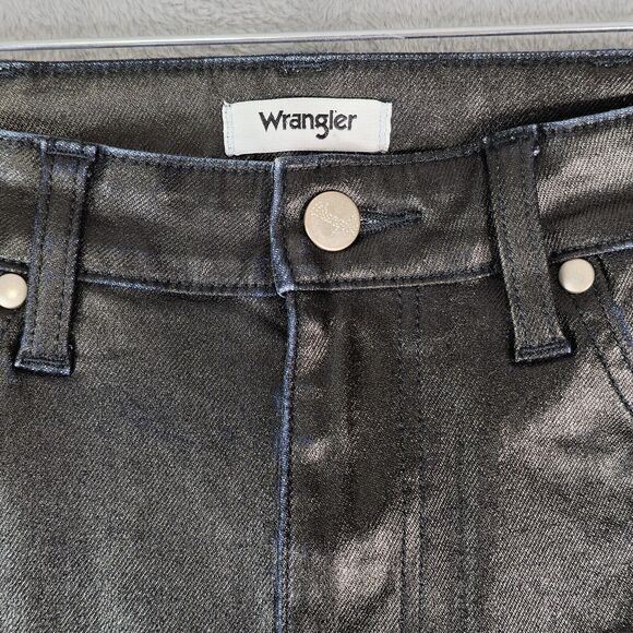 Wrangler Black Straight Leg Jeans - Picture 3 of 11